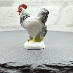 フェーヴ フランス 動物 ニワトリ雄鶏 鳥 フェーブ ミニチュア 陶器
