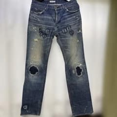NUMBER(N)INE 01AW STANDARD期 グランジデニムパンツのサムネイル