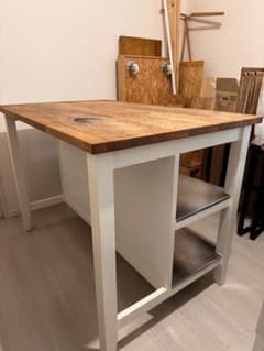 IKEA アイランドキッチン ステンレストップ - メルカリ