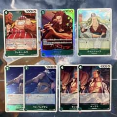 世界最強の戦士　緑シャンクスデッキパーツ　ヤソップSR等7枚セットのサムネイル