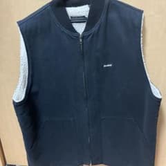 XLARGE ブラック ジップアップベストのサムネイル