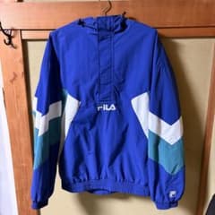 FILA ナイロンジャケット Lサイズ 青のサムネイル
