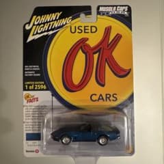 ジョニーライトニング　ライトニングロッズ　シボレー　コルベット　C3 ジョニーライトニング 1982 シボレー コルベット C3 ミニカー ブルー