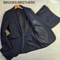 BROOKS BROTHERS SAXXON スーツ セットアップ 紺 M 極美品 ブルックスブラザーズ SAXXON ウール スーツ 濃紺 サイズS