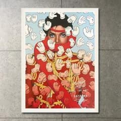 額装品/Michael Jackson ON the Wall/カウズ/ホワイト 額装品/Michael Jackson ON the Wall/カウズ/ホワイト - メルカリ