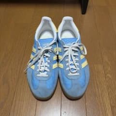 adidas スニーカー ライトブルー イエローのサムネイル