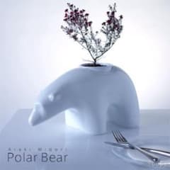 アラキミドリ ポーラーベア アート オブジェ 植木鉢 リサラーソン しろくま Lisa Larson Polar Bear L - ディベルティーレ（Divertire 置物