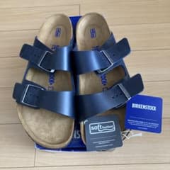 新品未使用品貴重品BIRKENSTOCK ARIZONA ネイビーレザー42幅R - メルカリ