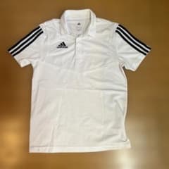 adidas ポロシャツ CLIMALITE ホワイト　アディダス　サッカーのサムネイル