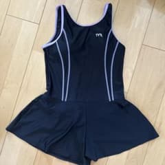 TYR ティア ガールズ ワンピース 水着 ブラック 黒 紫 165cmのサムネイル