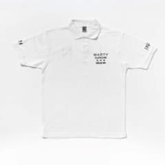 MARTY SUPREMEマーティシュプリーム ホワイト ポロシャツ M パルコ MARTY SUPREMEマーティシュプリーム ホワイト ポロシャツ M パルコ