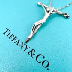 極美品】TIFFANY ネックレス ロザリオ クロス 十字架 廃盤 希少925