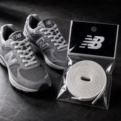 New Balance シューレース 115cmホワイト 純正 アクセサリー平紐のサムネイル