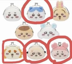 ちいかわ ミニがま口ポーチ ハチワレ 古本屋 ラッコ シーサーのサムネイル