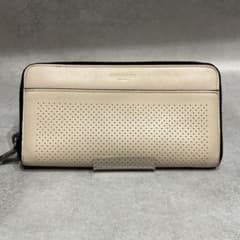 COACH Coach Perforated Long Wallet Leather Men's Women's Wallet
