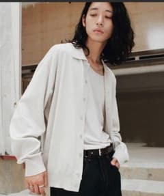 WYM. T/C BASIC KNIT SHIRT CARDIGANのサムネイル
