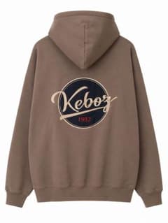 Keboz パーカー 1992 刺繍ロゴ ブラウンのサムネイル