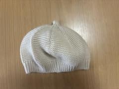 キッズ ニットベレー帽 アイボリー 50-52cmのサムネイル
