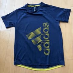 adidas キッズ Tシャツ 160cm ネイビー