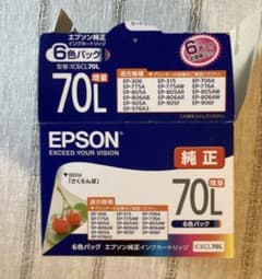 EPSON 純正インクカートリッジ IC6CL70L 3色（6個パック） - メルカリ