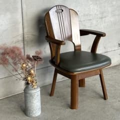 ミキモク　 アンティークチェア ダイニングチェア 昭和レトロ 家具 70s MIKI MOKU ミキモクアームチェア｜ ダイニングチェア｜昭和レトロ
