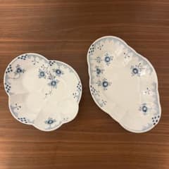 ブルーエレメンツ オーバルディッシュ 23cm ➕ ディッシュ 19cm 2点