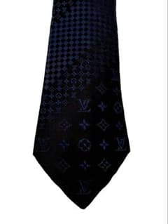 LOUIS VUITTON ネクタイ モノグラム ダミエ ネイビー - メルカリ