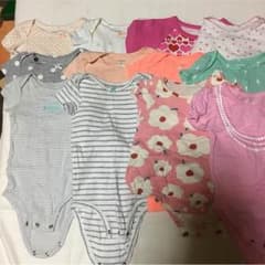 70 女の子 ロンパース 12枚 まとめ売りのサムネイル
