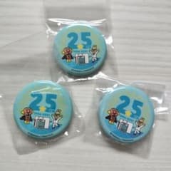 やなせたかし)アンパンマンミュージアム 25周年記念 缶バッジ 3個