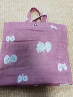 ミナペルホネン ハンドメイド 手提げバッグ 蝶々柄 ピンク - メルカリ