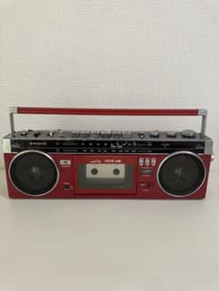 希少 レトロ SANYO METAL U4 ラジカセ 本体 レッド - メルカリ