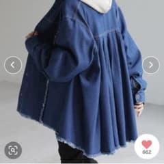 ハグユー　バックプリーツデニムシャツのサムネイル