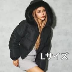 タグなし新品未使用 かとみかコラボ 中綿ファーフーディブルゾン 