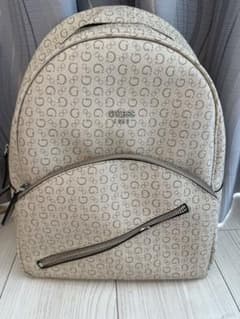 GUESS 総柄 リュック バックパック ベージュ チャック破損のサムネイル