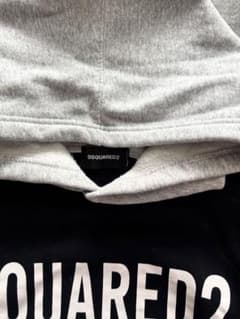 定価10.2万 美品ディースクエアドDSQUARED2 ロゴプリント長袖パーカー 