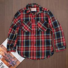 デニム&ダンガリー★チェックシャツ　130★美品のサムネイル