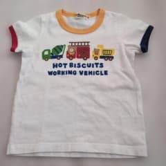 HOT BISCUITS ミキハウス 働く車 Tシャツ 80cmのサムネイル
