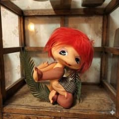 昭和レトロ かっぱのポーズ人形 カッパ 河童 アンティーク ヴィンテージ 希少