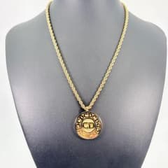 保管品◎Dior ディオール ネックレス CDロゴ ラウンド ドイツ製 刻印 