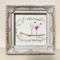 ⭐️【cheers♪シャンパン♡】ボタニカル　シーグラスアート⭐️北欧　流木のサムネイル