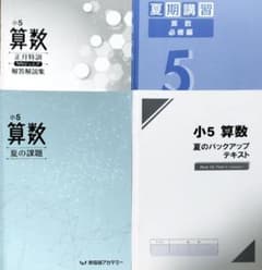 早稲田アカデミー四谷大塚NNジュニア夏の課題バックアップ