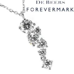 フォーエバーマーク Pt ダイヤ ネックレス 0.17ct 0.20ct - メルカリ