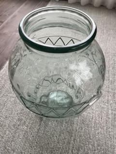 イタリア製ガラス　アンティークフラワーベース 花瓶のサムネイル