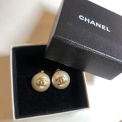 ヴィンテージ　シャネル☆イヤリング　ココマーク　オールド　ロゴ　パール　ピアス