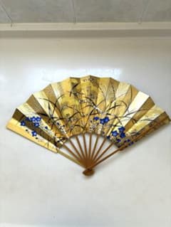 十松屋福井扇舗】 能楽御舞扇 本金地 桔梗 すすき オミナエシ 仕舞扇
