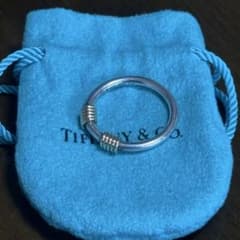 美品 ティファニー 指輪 バンドウィズ ワイヤー 925 750のサムネイル