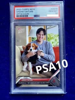 PSA10】 Topps 大谷翔平 デコピン 2023MVP受賞記念カード - メルカリ