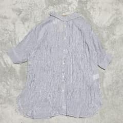 【新品タグ付】サマンサモスモス シアーワッシャーストライプシャツチュニック Fのサムネイル