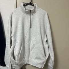 GU ハーフジップ スウェット グレー Lのサムネイル
