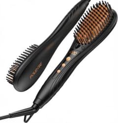 ストレートブラシ ヘアアイロン マイナスイオン 6段階 220℃